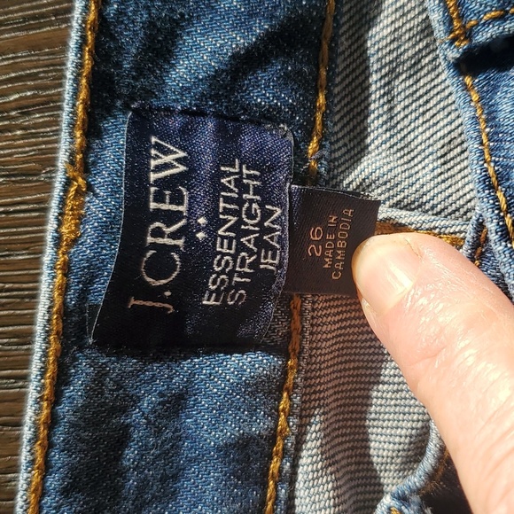 J. Crew Factory straight leg jeans with stretch, never worn. - Picture 4 of 4